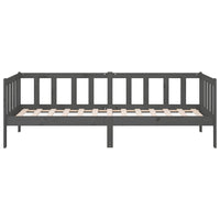 Thumbnail for Tagesbett Grau 80x200 cm Massivholz Kiefer