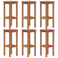Thumbnail for Barhocker 6 Stk. Massivholz Akazie