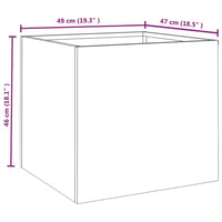 Thumbnail for Pflanzkübel 49x47x46 cm Cortenstahl