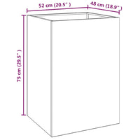 Thumbnail for Pflanzkübel 52x48x75 cm Cortenstahl