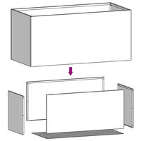 Thumbnail for Pflanzkübel 62x30x29 cm Cortenstahl