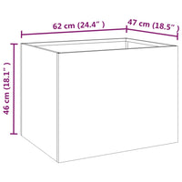 Thumbnail for Pflanzkübel 62x47x46 cm Cortenstahl