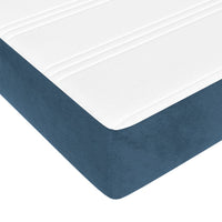 Thumbnail for Taschenfederkernmatratze Dunkelblau 120x200x20 cm Samt