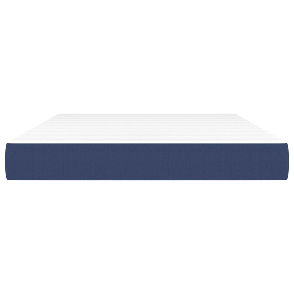 Taschenfederkernmatratze Blau 140x190x20 cm Stoff