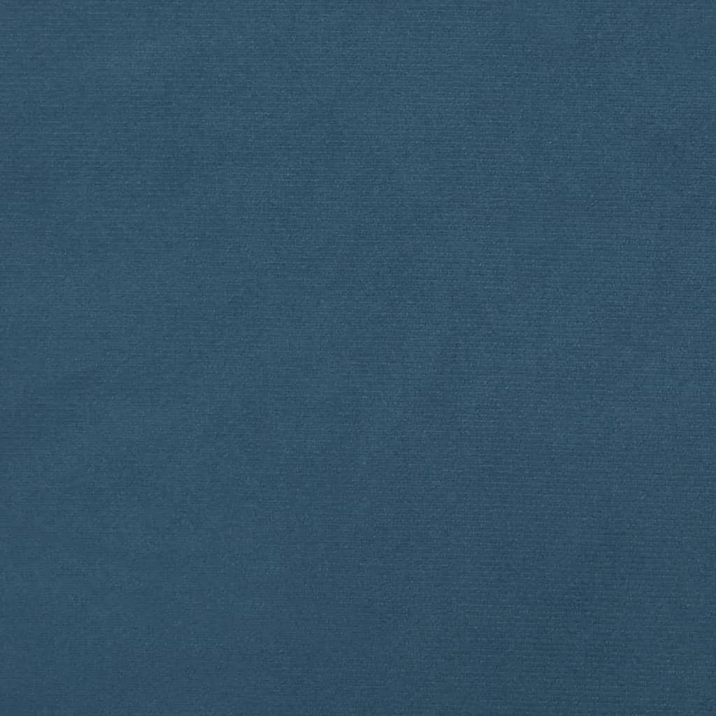 Taschenfederkernmatratze Dunkelblau 140x190x20 cm Samt