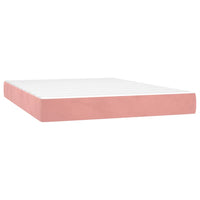 Thumbnail for Taschenfederkernmatratze Rosa 140x200x20 cm Samt