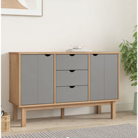 Thumbnail for Sideboard OTTA Braun&Grau 113,5x43x73 cm Massivholz Kiefer