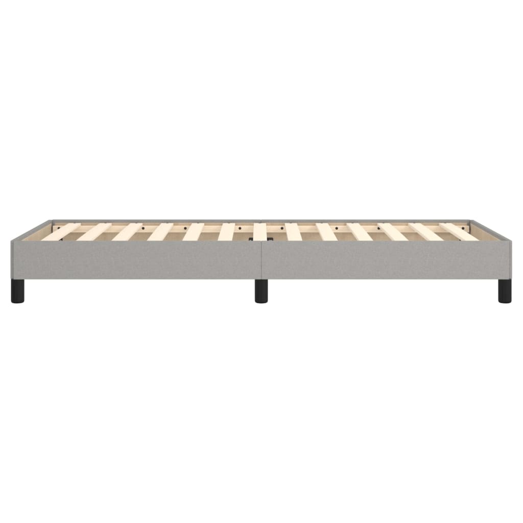 Bettgestell Hellgrau 80x200 cm Stoff