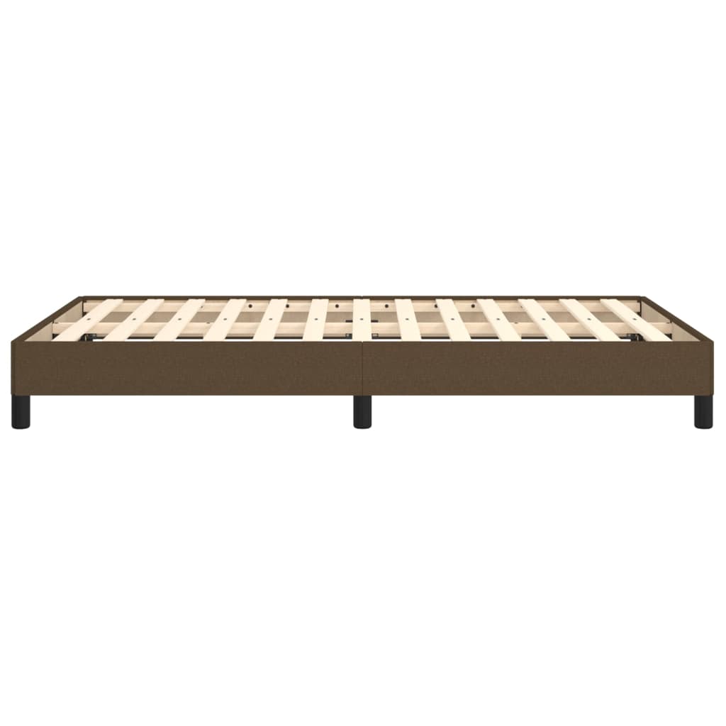 Bettgestell Dunkelbraun 120x200 cm Stoff