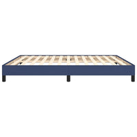 Thumbnail for Bettgestell ohne Matratze Blau 160x200 cm Stoff