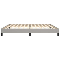 Thumbnail for Bettgestell ohne Matratze Hellgrau 200x200 cm Stoff