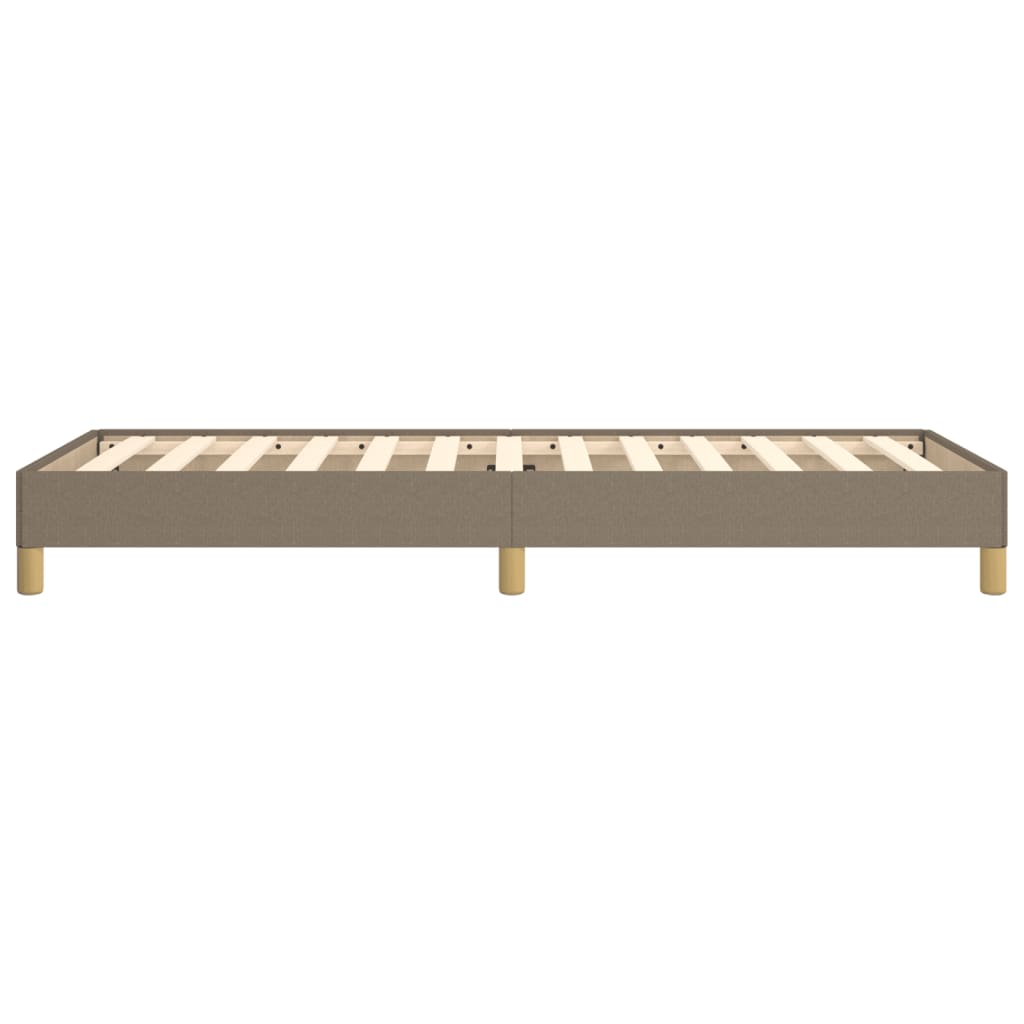 Bettgestell Taupe 90x200 cm Stoff