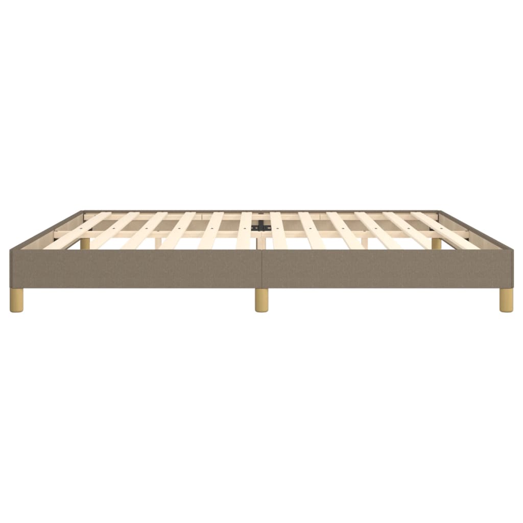 Bettgestell ohne Matratze Taupe 200x200 cm Stoff