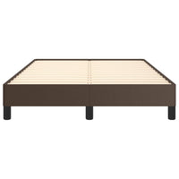 Thumbnail for Bettgestell Braun 120x200 cm Kunstleder