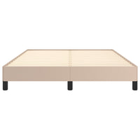 Thumbnail for Bettgestell Cappuccino-Braun 140x190 cm Kunstleder