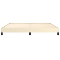 Thumbnail for Bettgestell Creme 200x200 cm Kunstleder