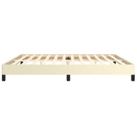 Thumbnail for Bettgestell Creme 200x200 cm Kunstleder