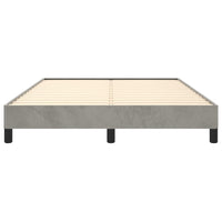 Thumbnail for Bettgestell Hellgrau 140x200 cm Samt