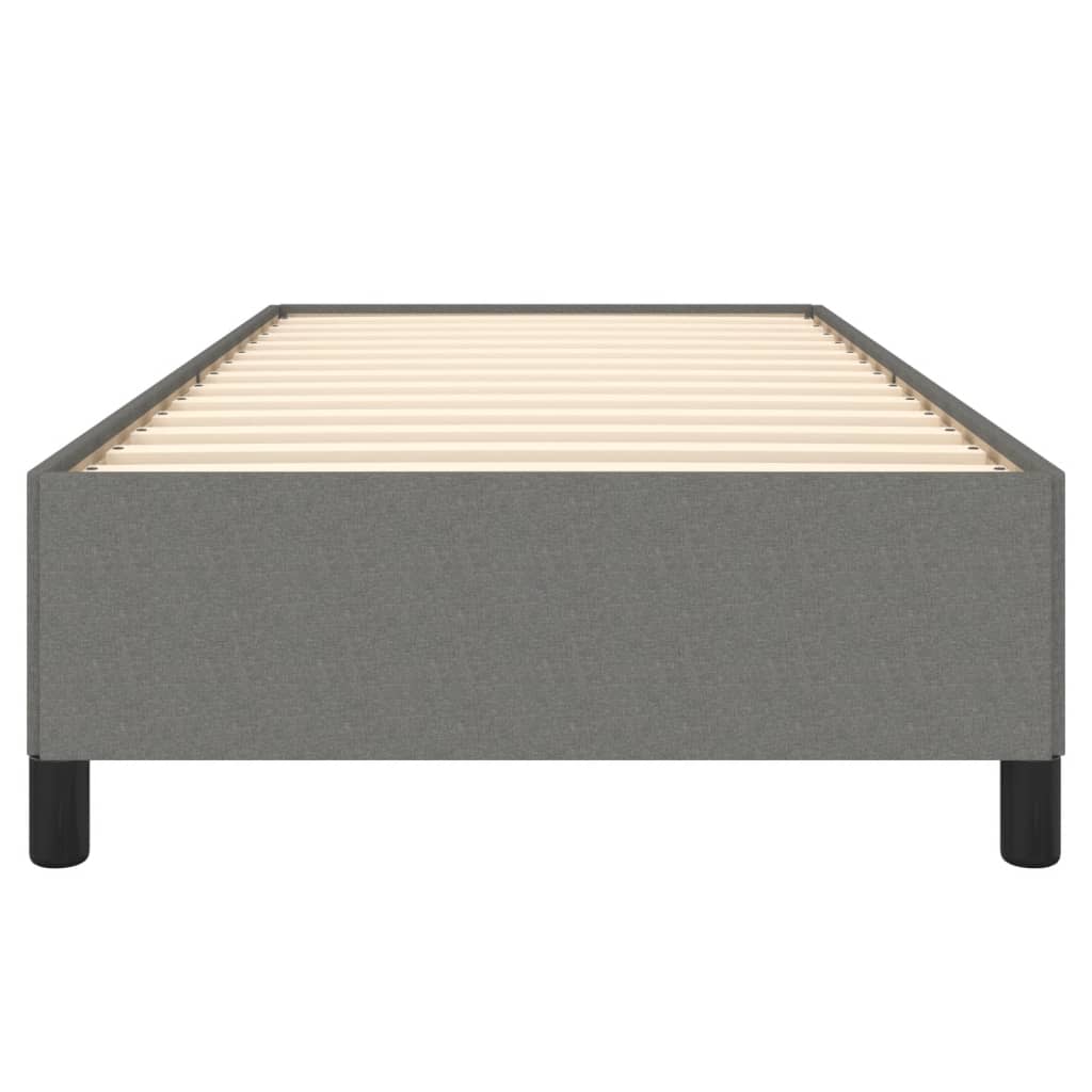 Bettgestell Dunkelgrau 90x200 cm Stoff
