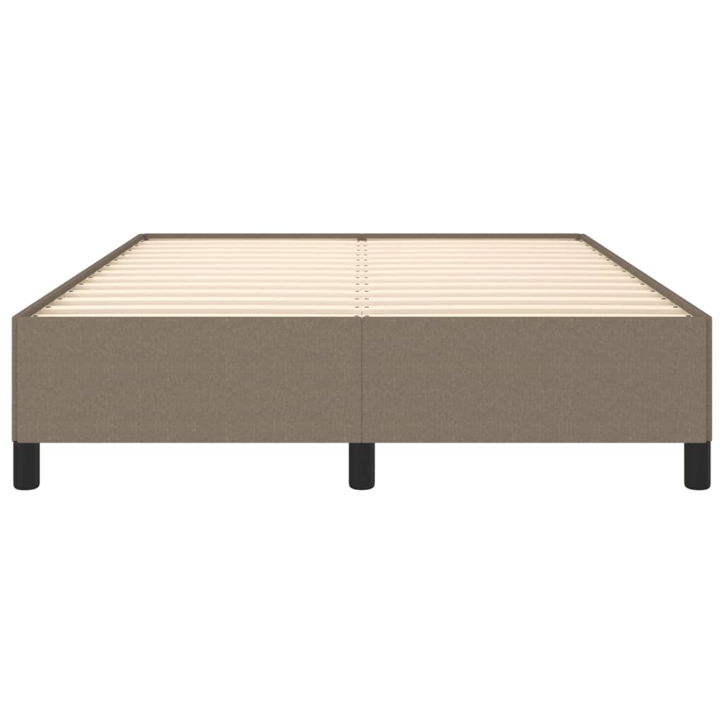 Bettgestell ohne Matratze Taupe 140x190 cm Stoff