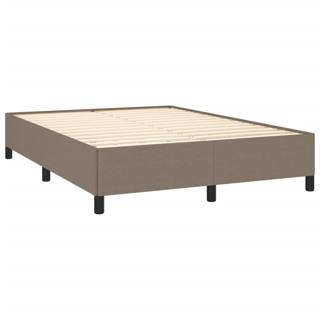Bettgestell ohne Matratze Taupe 140x200 cm Stoff