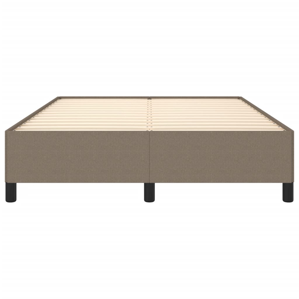 Bettgestell ohne Matratze Taupe 140x200 cm Stoff
