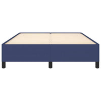 Thumbnail for Bettgestell ohne Matratze Blau 140x200 cm Stoff