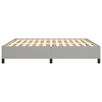 Thumbnail for Bettgestell ohne Matratze Hellgrau 160x200 cm Stoff