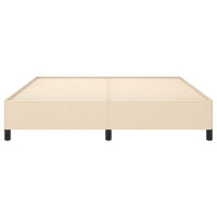 Thumbnail for Bettgestell ohne Matratze Creme 160x200 cm Stoff