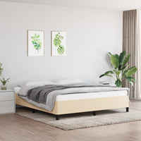 Thumbnail for Bettgestell ohne Matratze Creme 180x200 cm Stoff