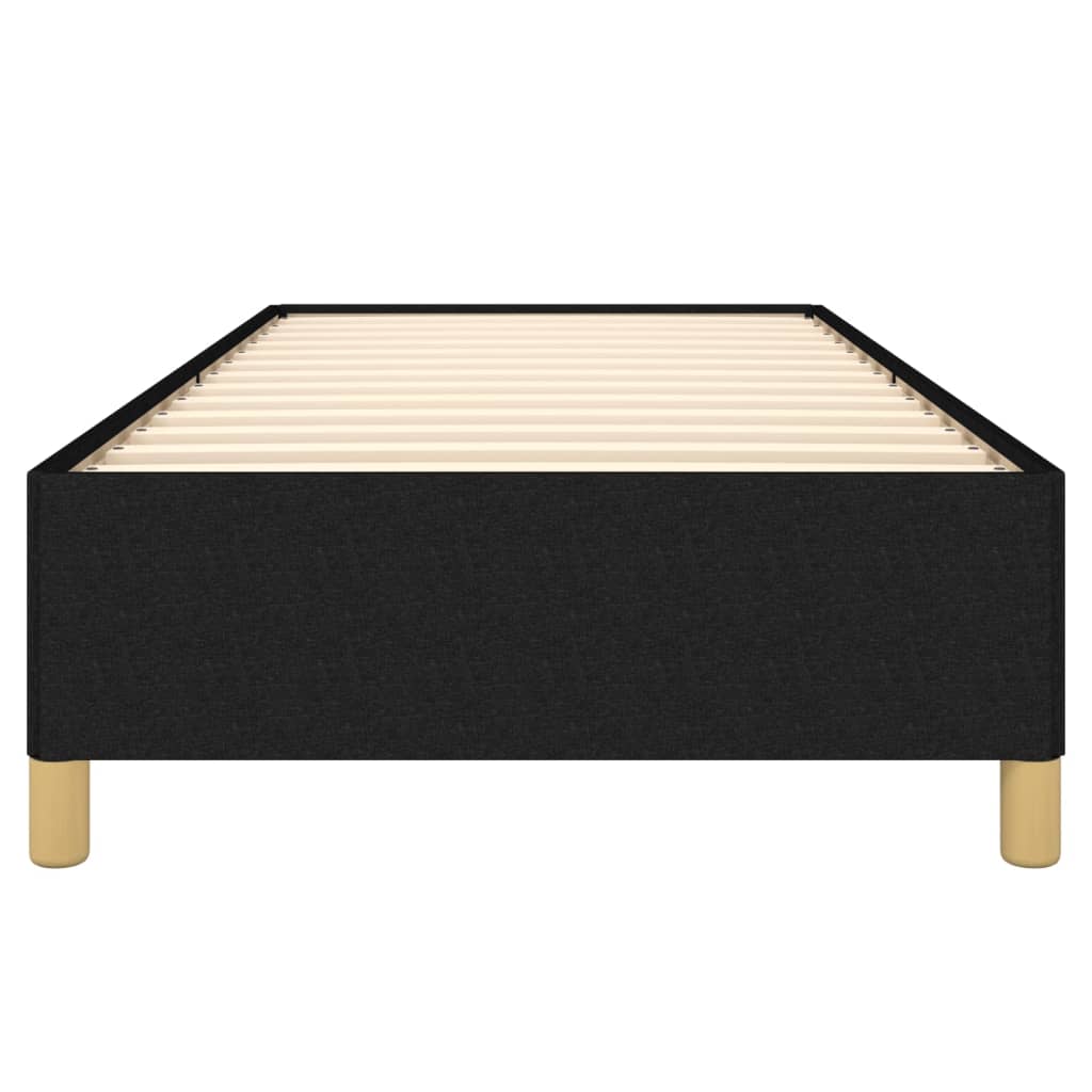 Bettgestell Schwarz 90x190 cm Stoff