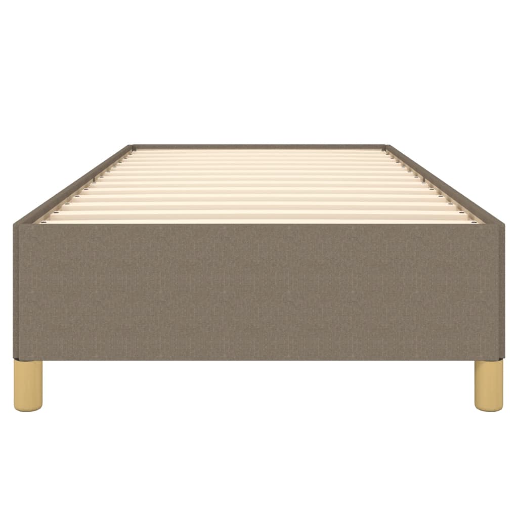 Bettgestell Taupe 90x190 cm Stoff
