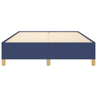 Thumbnail for Bettgestell ohne Matratze Blau 140x200 cm Stoff