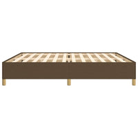 Thumbnail for Bettgestell ohne Matratze Dunkelbraun 200x200 cm Stoff