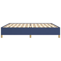 Thumbnail for Bettgestell ohne Matratze Blau 200x200 cm Stoff