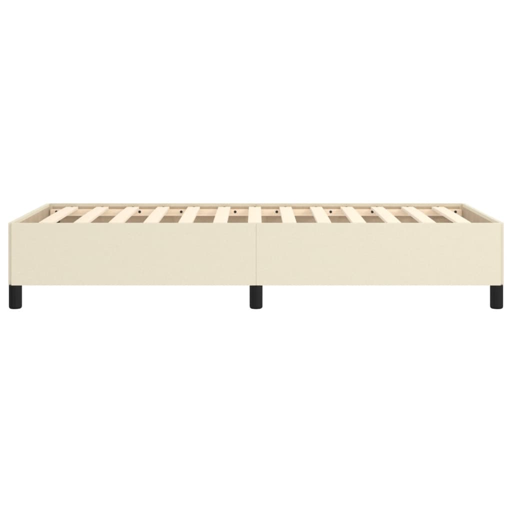 Bettgestell Creme 80x200 cm Kunstleder