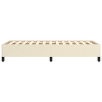 Thumbnail for Bettgestell Creme 80x200 cm Kunstleder