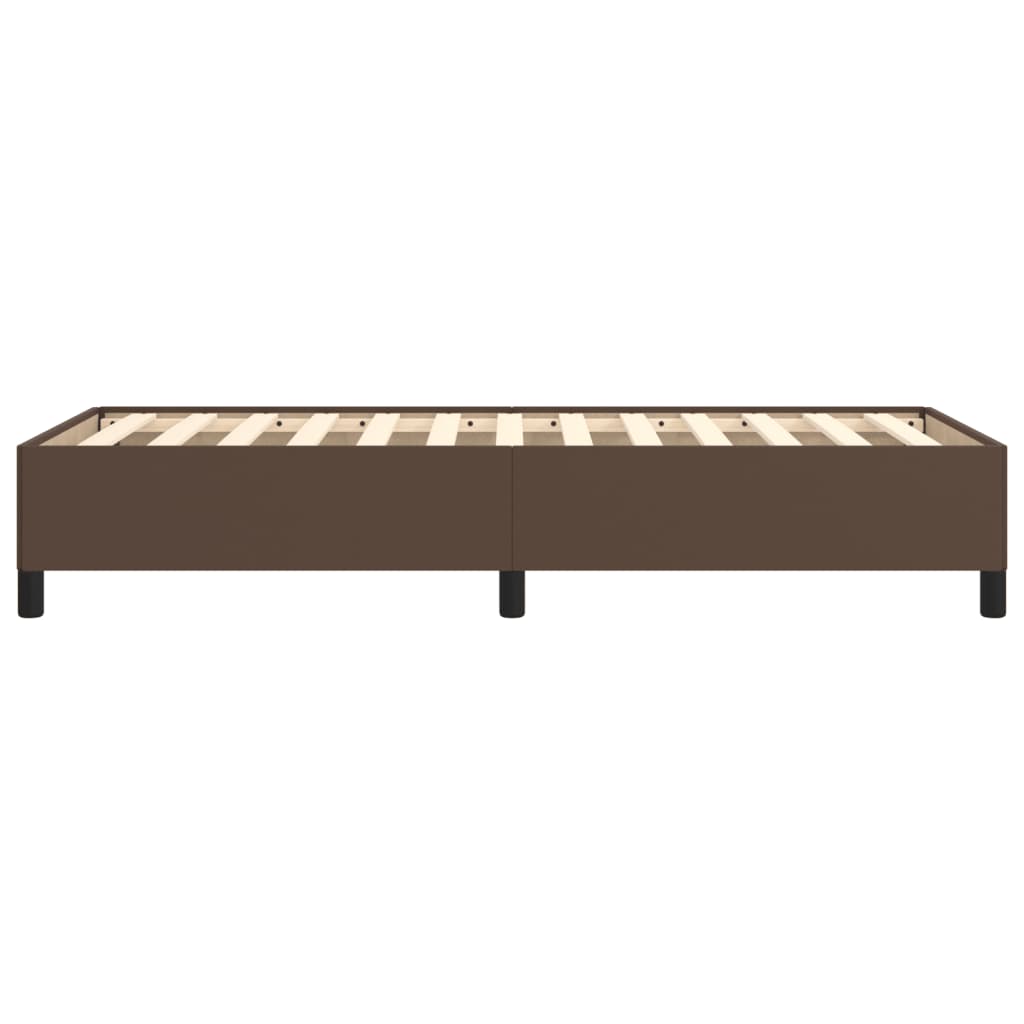 Bettgestell Braun 80x200 cm Kunstleder