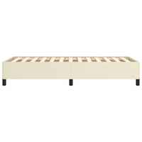 Thumbnail for Bettgestell Creme 90x190 cm Kunstleder