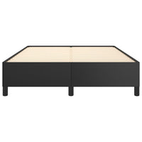Thumbnail for Bettgestell Schwarz 140x190 cm Kunstleder