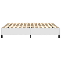 Thumbnail for Bettgestell Weiß 140x190 cm Kunstleder