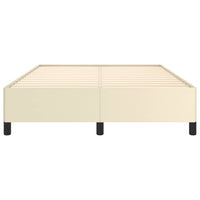 Thumbnail for Bettgestell Creme 140x200 cm Kunstleder