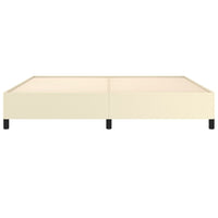 Thumbnail for Bettgestell Creme 200x200 cm Kunstleder