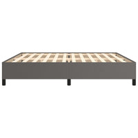 Thumbnail for Bettgestell Grau 200x200 cm Kunstleder