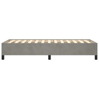 Thumbnail for Bettgestell Hellgrau 90x190 cm Samt