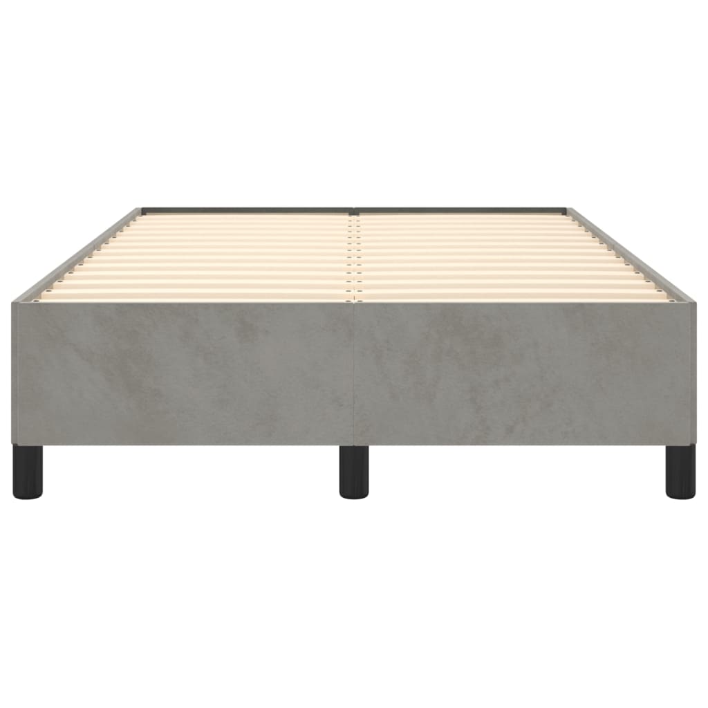 Bettgestell Hellgrau 120x200 cm Samt