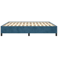 Thumbnail for Bettgestell Dunkelblau 160x200 cm Samt