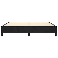 Thumbnail for Bettgestell Schwarz 200x200 cm Samt