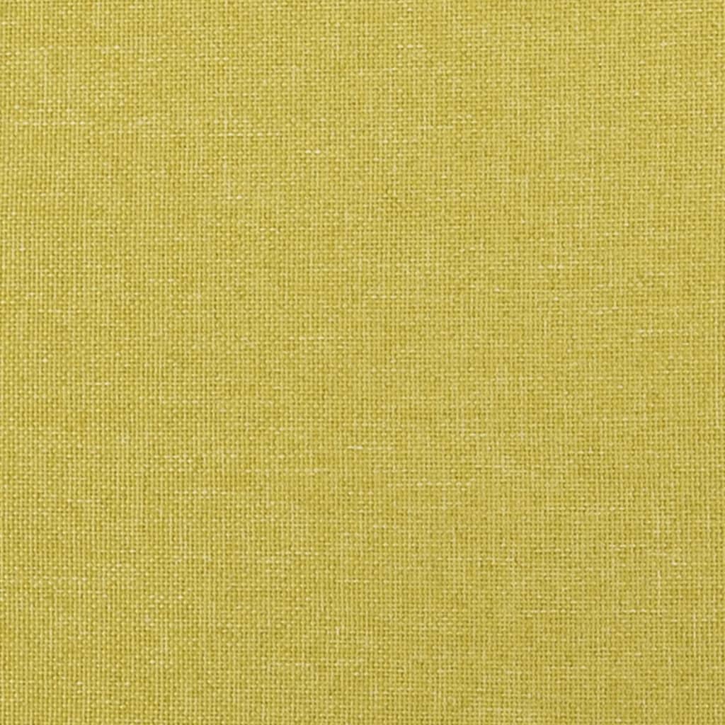 Bettgestell mit Kopfteil Grün 200x200 cm Stoff