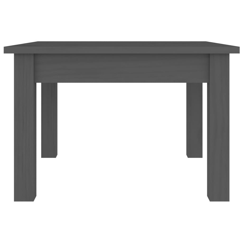 Couchtisch Grau 45x45x30 cm Massivholz Kiefer